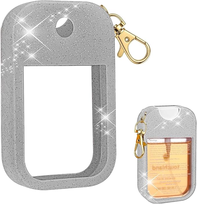 Silicone Case Compatible with Touchland Hand Sanitizer Spray, Protective Case for Power Mist and Glow Mist 1 fl oz