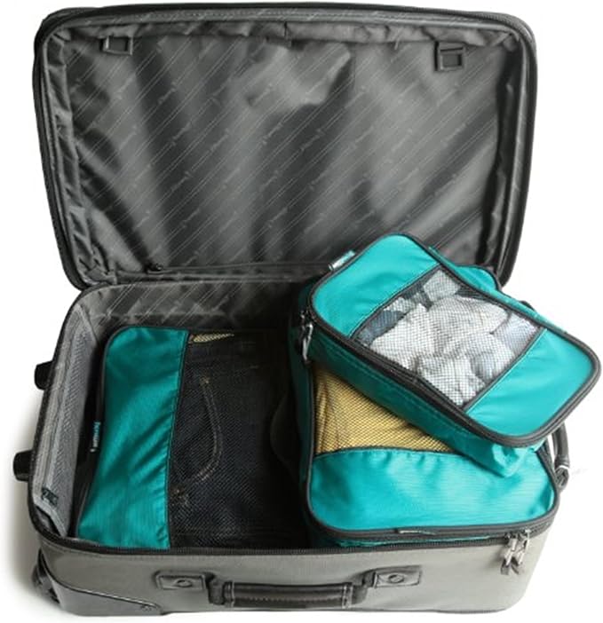 TravelWise Packing Cubes - 3 Piece Set (Teal)