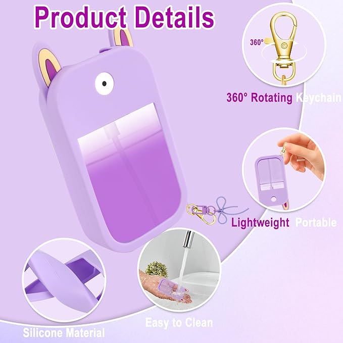 Hand Sanitizer Spray Case Compatible with Touchland Silicone Case for Touchland 1 FL OZ/30 mL Keychain Accessory Gifts