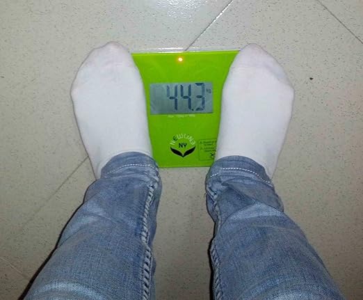NewlineNY Auto Step On Super Mini Travel Bathroom Scale, 5.25" x 8.5" SBB0638SM: Green