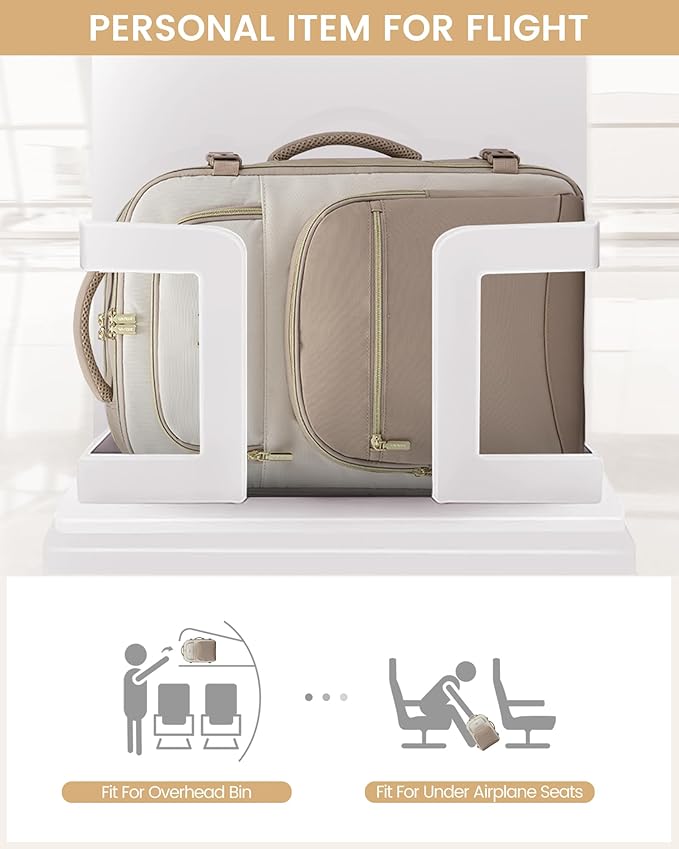 LOVEVOOK Travel Essentials Carry on Backpack 50L Travel Backpack for Women Men,Waterproof TSA Personal Item Travels Bag Airline Flight Approved,Large Carry on Luggage Laptop Backpack with Packing Cube