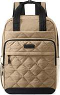 LOVEVOOK Puffer Backpack for Women Fits 15.6 Inch Laptop, Quilted Travel Backpacks Purse with Large Cup Holder, Teacher Computer Work Bags College Shool Bookbag, Puffy Carry On Personal Item Bag