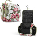 VENTURE 4TH Hanging Travel Toiletry Bag for Women & Men – Large Toiletry Organizer with 17 Compartments, Removable TSA Pouch, Travel Wash Bag for Toiletries, Makeup & Shaving Kit (Pink Flamingo)