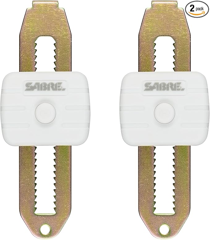 Sabre Compact Travel Door Lock, Portable Security Lock for Travel, Hotels, & Rentals, Withstands 650 lbs of Force, Installs in Seconds, No Tools Required, Lightweight & Small for Easy Carry