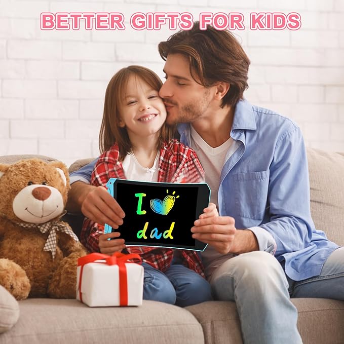 cimetech Toddler Girl Gifts, LCD Writing Tablet 2 Pack, Kids Toys for 3 4 5 6 Year Old Boys, 8.5 Inch Drawing Pad Painting Coloring Books, Travel Essentials Activities, Birthday Gifts Toddler Age 1-3
