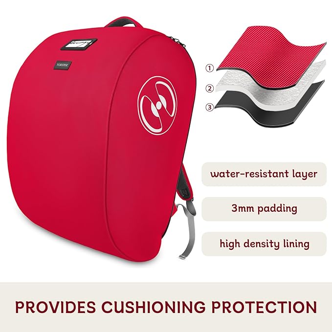 YOREPEK Padded Stroller Travel Bag for Airplane, Compatible with Doona Car Seat Stroller and More, Stroller Gate Check Bag with Lockable Zipper,Foldable Stroller Storage Bag Backpack for Baby Travel