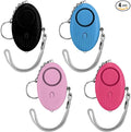 Kanayu 4 Pcs Personal Alarm Bulk 130DB Safe Sound Emergency Safety Self Defense Security Alert Keychain with Led Light Personal Protection Alarm for Women Girls Kids Elderly (Colorful Color)