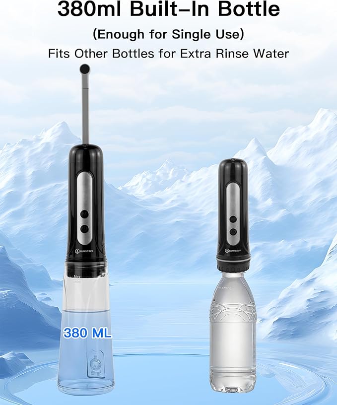 Handheld Portable Travel Bidet Sprayer, Rechargeable Electric Bidet, Peri Bottle for Women & Men, Upside Down Design, Works with Warm Water, No Heating Function, Personal Hygiene Care