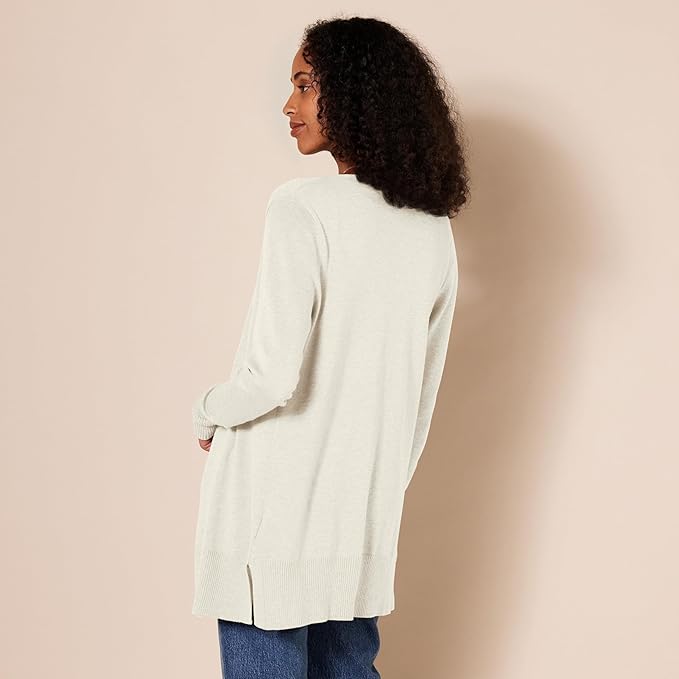 Amazon Essentials Women's Lightweight Long Sleeve Open-Front Cardigan Sweater (Available in Plus Size)