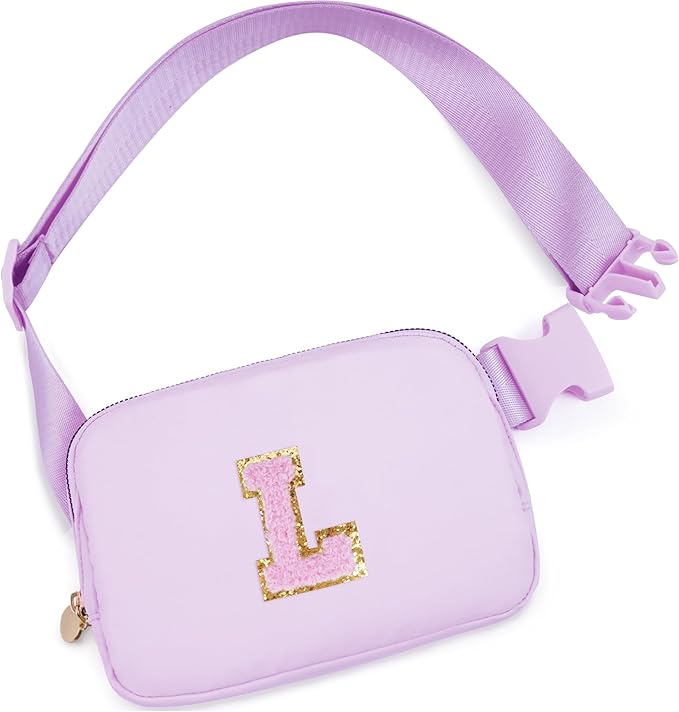 Uygafly Birthday Gifts for Women,Birthday Gifts Idea for Her Friends Female Teacher | Personalized Fanny Pack Belt Bag Crossbody Bags for Women Girls,Cute Teen Trendy Stuff | Lavender,L