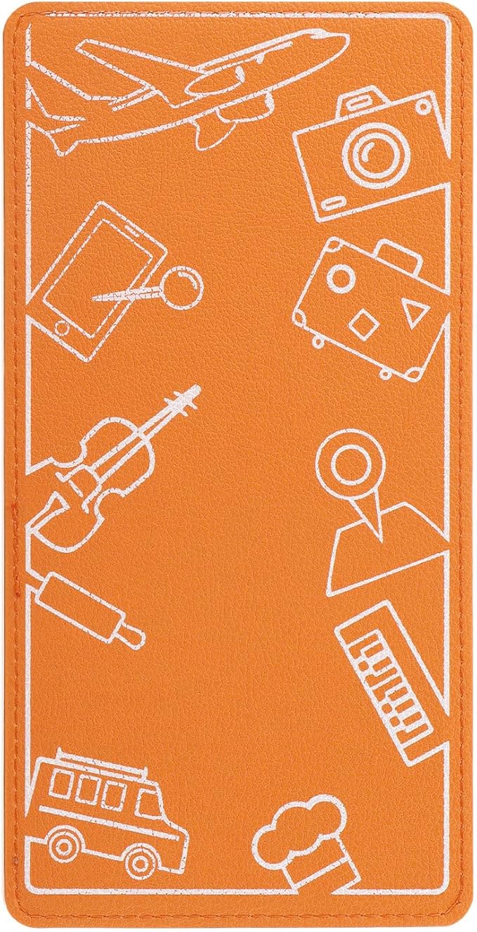 Airplane Phone Holder Flexible Flight Cell Phone Holder and Flexible Tablet Stand Airplane Travel Essential Accessories for Most Smartphones, Tablets(Color:Orange)