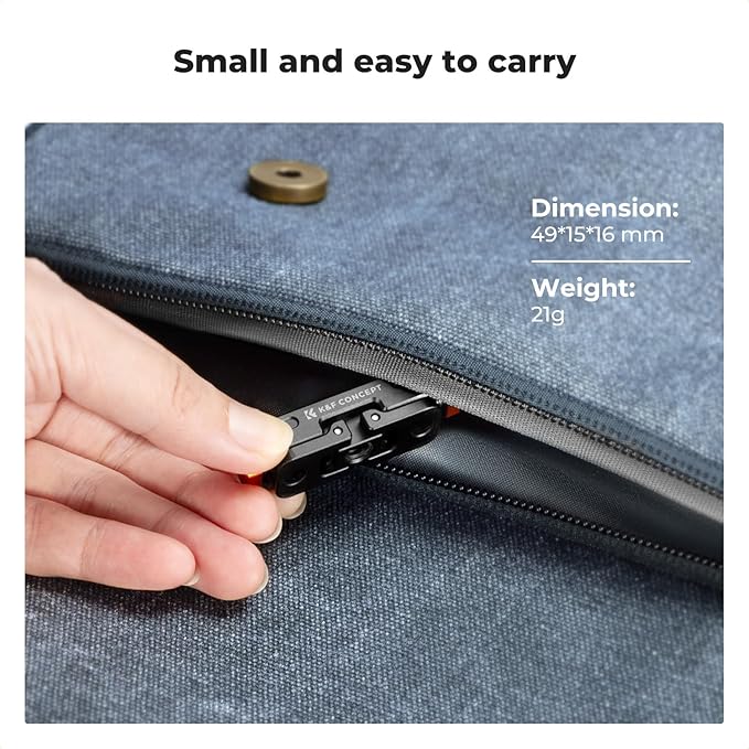 K&F CONCEPT Magnetic Quick Release Adapter Mount Compatible with Insta360 GO Ultra, Expansion Base Stand with 1/4 Screw Hole/Foldable Connector for Tripod, Selfie Stick, Action Camera Accessories