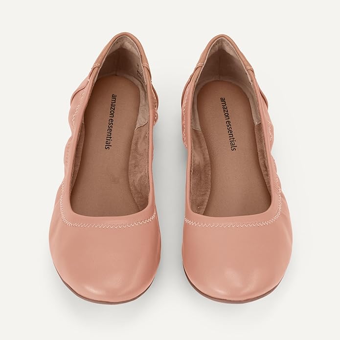 Amazon Essentials Women's Belice Comfortable Slip-On Ballet Flats Shoes
