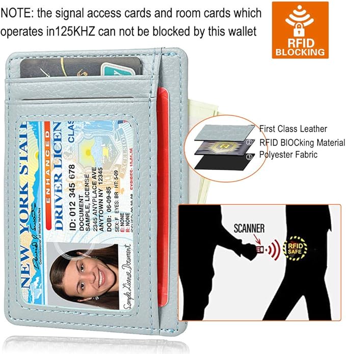 GH GOLD HORSE Slim RFID Blocking Card Holder Minimalist Leather Front Pocket Wallet for Women | Slim, RFID Blocking, Minimalist, Front Pocket