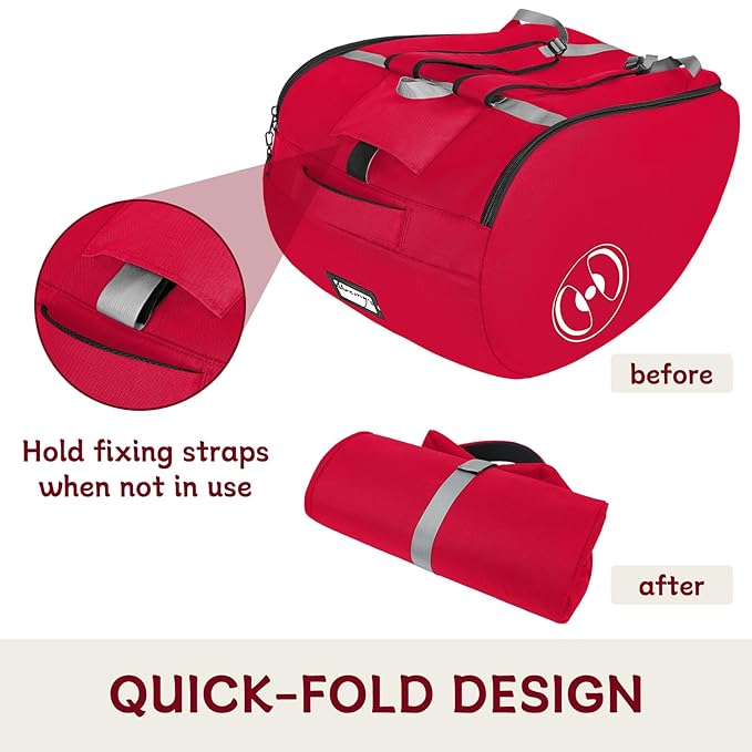 YOREPEK Padded Stroller Travel Bag for Airplane, Compatible with Doona Car Seat Stroller and More, Stroller Gate Check Bag with Lockable Zipper,Foldable Stroller Storage Bag Backpack for Baby Travel
