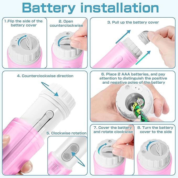 Portable Electric Bidet Sprayer - Handheld Travel Bidet with 2 Pressure Modes - Waterproof Foldable Pocket-Sized & Cordless for Bathroom Ultimate Personal Hygiene Cleaning at Home and Camping