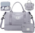 Travel Duffel Bag with Shoes Compartment, Carry on Overnight Weekender Bags for Women, For Spirit Airlines 18x14x8 Personal Item Bag