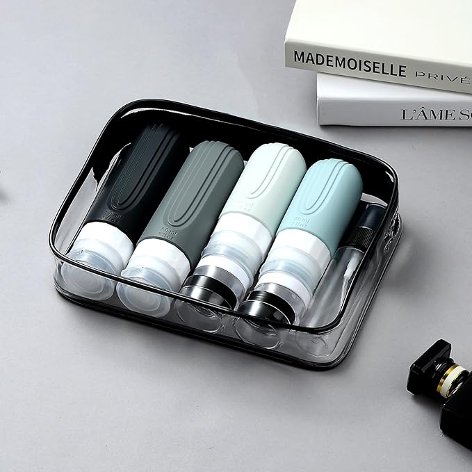Mrsdry 16 Pack Travel Bottles - Silicone Toiletries Containers, Leak Proof Refillable Shampoo & Conditioner Essentials