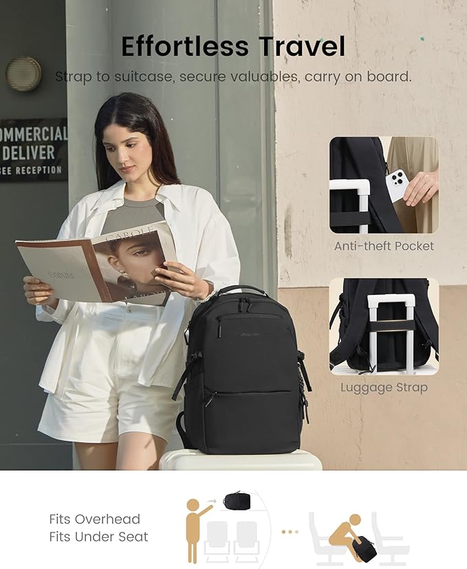LOVEVOOK Laptop Backpack for Women Men with Giant Tumbler Holder - 15.6Inch Work Computer Travel Backpack with Laptop Compartment, Water Resistant, Cute Commuter College Teacher Nurse Purse Bag, Blue