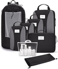 BAGSMART Compression Packing Cubes, 6 PCS Packing Cubes for Suitcases, Travel Bags Organizer for Luggage, Lightweight Packing Cube for Travel Essentials