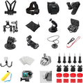 Action Camera Accessory Kit & Storage Case for DJI Osmo Action 4/5 Pro/6, with Tempered Glass, Lens Cap, Anti-Fog Inserts, Cleaning Cloth