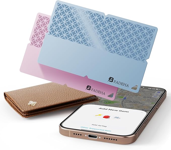 2026 [Apple MFi Certified] (iOS Only) Bluetooth Tracker Smart Card for Apple Find My iPhone Ultra-Thin Wallet GPS Tracker, 5-10 Years Staying Power, Keys Finder & Item Locator for Keys, Bags, Passport