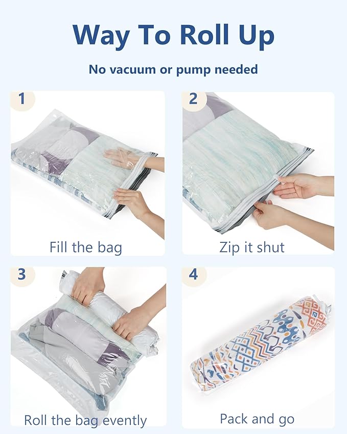BAGSMART Wet Dry Bags 5 Pack, Travel Bags Reusable for Swimsuits (Grey)