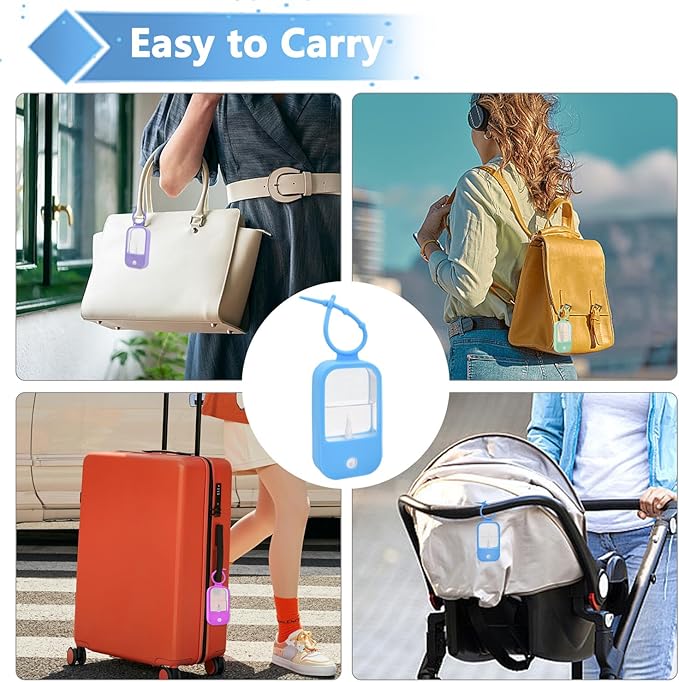 Silicone Case Compatible with Touchland Hand Sanitizer Spray (Fit for 1 FL OZ) Hand Sanitizer Holder Protective Case