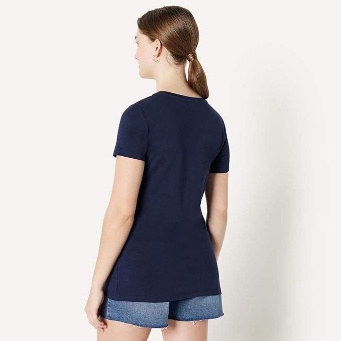 Amazon Essentials Women's Regular-Fit Short-Sleeve T-Shirt (Crewneck and V-Neck Options), Multipacks
