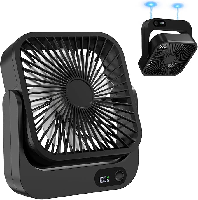 Cruise Fan, Cruise Approved Magnetic Fan, Upgraded 5000mAh Rechargeable & Plug-In, Cruise Must Haves Essentials 2026, 5-Speed Adjustable Portable Travel Fan Magnetically Cabin Ceiling Airplane RV