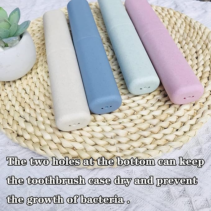 4 Pack Toothbrush Travel Case Portable Travel Toothbrush Holder Breathable Toothbrush Travel Containers for School Business Camping Travel Toothbrush Case