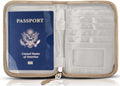 Passport Holder for Travel Essentials, RFID Blocking Protector Passport Wallets, Passport Document Organizer Case for Travel Must Have, Passport Book for Women, Couple, Family Cards, Tickets, ID, Cash