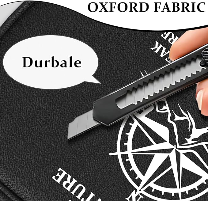 COSHAYSOO Personalized Travel Gifts for Men Teen Boy Travelers Who Have Everything Traveling a Lot, Electronics Cord Cable Organizer Bag Trip Vacation Cruise Airplane Gadgets Essentials, Compass