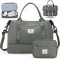Travel Duffel Bag with Shoes Compartment, Carry on Overnight Weekender Bags for Women, For Spirit Airlines 18x14x8 Personal Item Bag