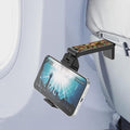 Beyond Cell Travel Accessories, Universal Seat Back Tray Table Hands Free Phone Clip Holder, Adjustable Pocket Size Travel Essentials Compatible with iPhone and Android Deer Outdoors Hunting Camo