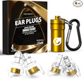Reure High Fidelity Concert Ear Plugs, Noise Cancelling Silicone Ear Plugs 2 Pairs Great for Concerts Loud Music, Musicians, Motorcycles, Airplanes, Raves, Hearing Protection -23 dB