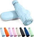 MRTLLOA Travel Essentials Mini Umbrella with Case for Purse - Small Compact & Lightweight, UV Sun Protection, Manual Open/Close for Pocket Umbrella(Women/Men/Kids)