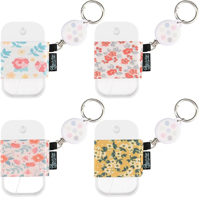 Beautyflier Pack of 4 Elastic Sleeve for Touchland Power Mist and Glow Mist 1FL OZ Hand Sanitizer Spray