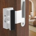 Upgraded Portable Door Lock for Travel & Home - No Drill Anti-Kick Door Reinforcement Lock with 800lbs Strength, Fits Inward Swing Doors, White