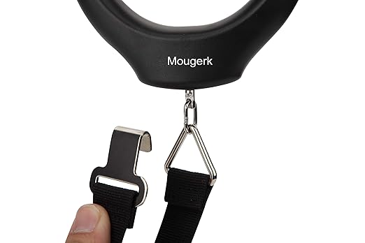 110lb 50kg Portable Digital Hanging Luggage Weight Scale Postal Scales, 2 AAA Batteries (Not Included) (Black)