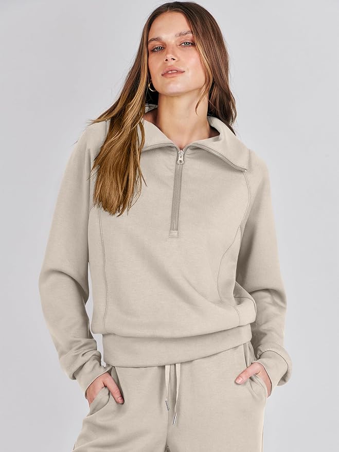 ANRABESS Women 2 Piece Outfits 2025 Fall Fashion Airport Wide Leg Pants Lounge Set Leisure Travel Vacation Clothes Sweatsuits