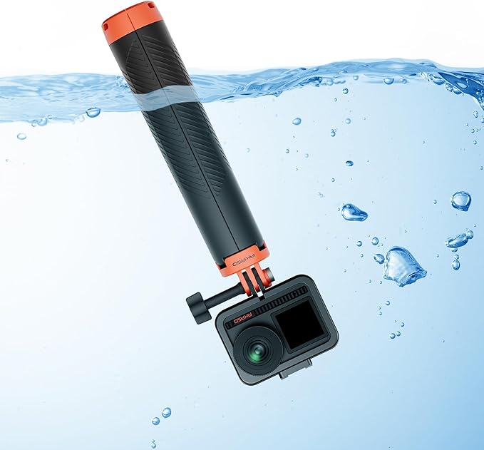 AKASO Floating Selfie Stick Tripod for Gopro Hero 13/12/11/10/ 9/Max/DJI Osmo Action/AKASO EK7000/Brave 4/Brave 7 LE/Brave 7 Action Camera Handle Mount Accessories