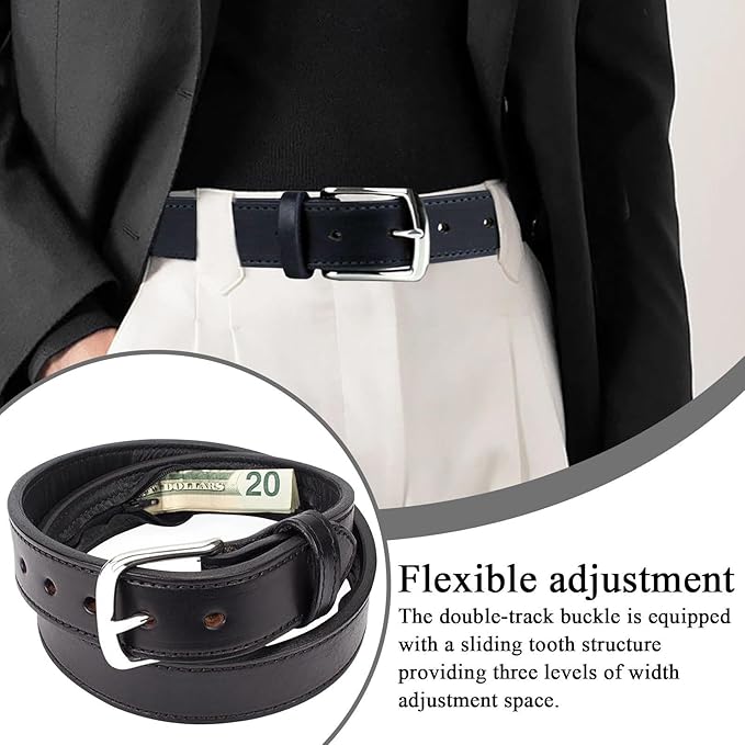 Men's Travel Money Belts - Secret Hidden Cash Storage Waist Belt, Secure Anti Theft Storage Solution | For Travel Safety, Concealed Money Organizer For Dad Men Father Grandfather Son Boyfriend