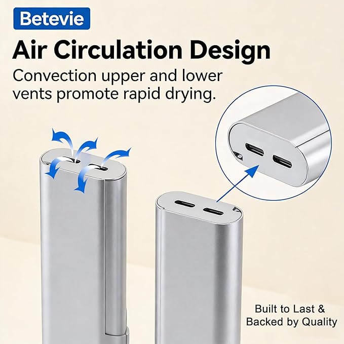 Portable Toothbrush Travel Case: 3 Pack Breathable & Dirt-Proof Hotel Camping Outdoor - Aluminum for Storage Recyclable Traveler (3, Multicolor)