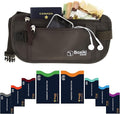 Boxiki Travel Brown Money Belt with RFID Sleeves Set - 8 Pcs Navy Blue | Secure Waist Bag and RFID Card Holder for Men and Women