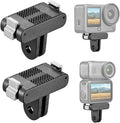 2 Pack Magnetic Quick Release Mount for DJI Action 6/Osmo Nano Accessories, Osmo Action6 Dual-Claws Adapter Base Bracket, Quick-Release Buckle Connector for Tripod, Action Camera Vlogging