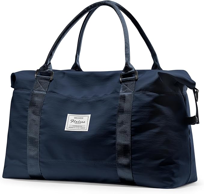 HYC00 Travel Duffel Bag,Carry-on Overnight Weekender Bags for Women,Sports Tote Gym Bag with Wet Pocket