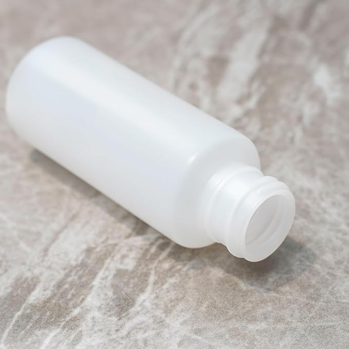 2oz TSA Approved Translucent Squeeze Bottles with Fliptop & Extra Screw Caps, Set of 4, Leak Proof, FDA Compliant. Safe for Premium Costmetic, Shampoo, Conditioner and DIY projects. (HDPE FlipTop)