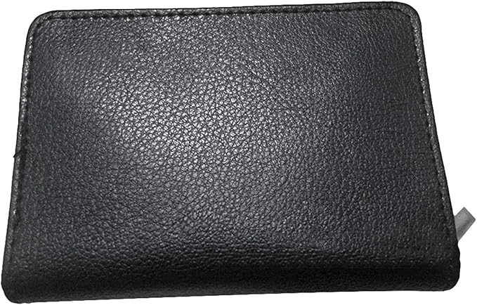 Credit Card Holder Wallet RFID Blocking Leather Wallet for Men and Women with Zipper, Huge Storage Capacity