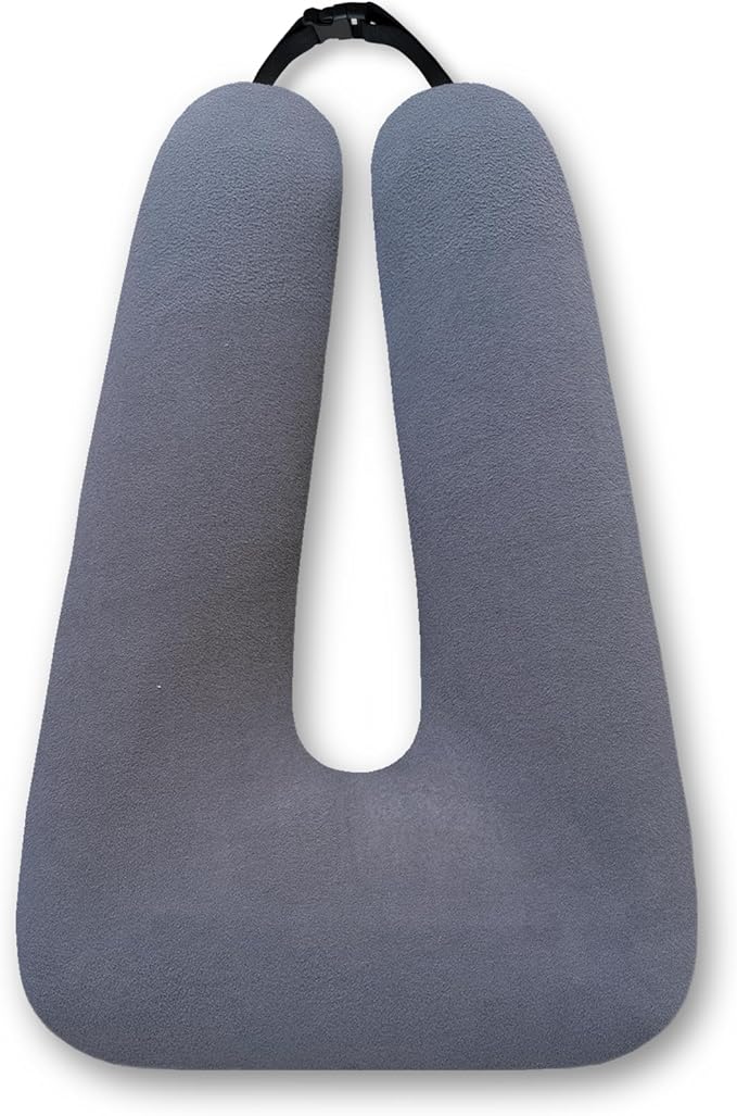 FHSGGP Travel Pillow Car Pillow Kid Car Sleeping The Sleeping Aid for Adults and Kids on Road Trips Sponge Kids Travel Pillow Provides Body and Head Support Gray